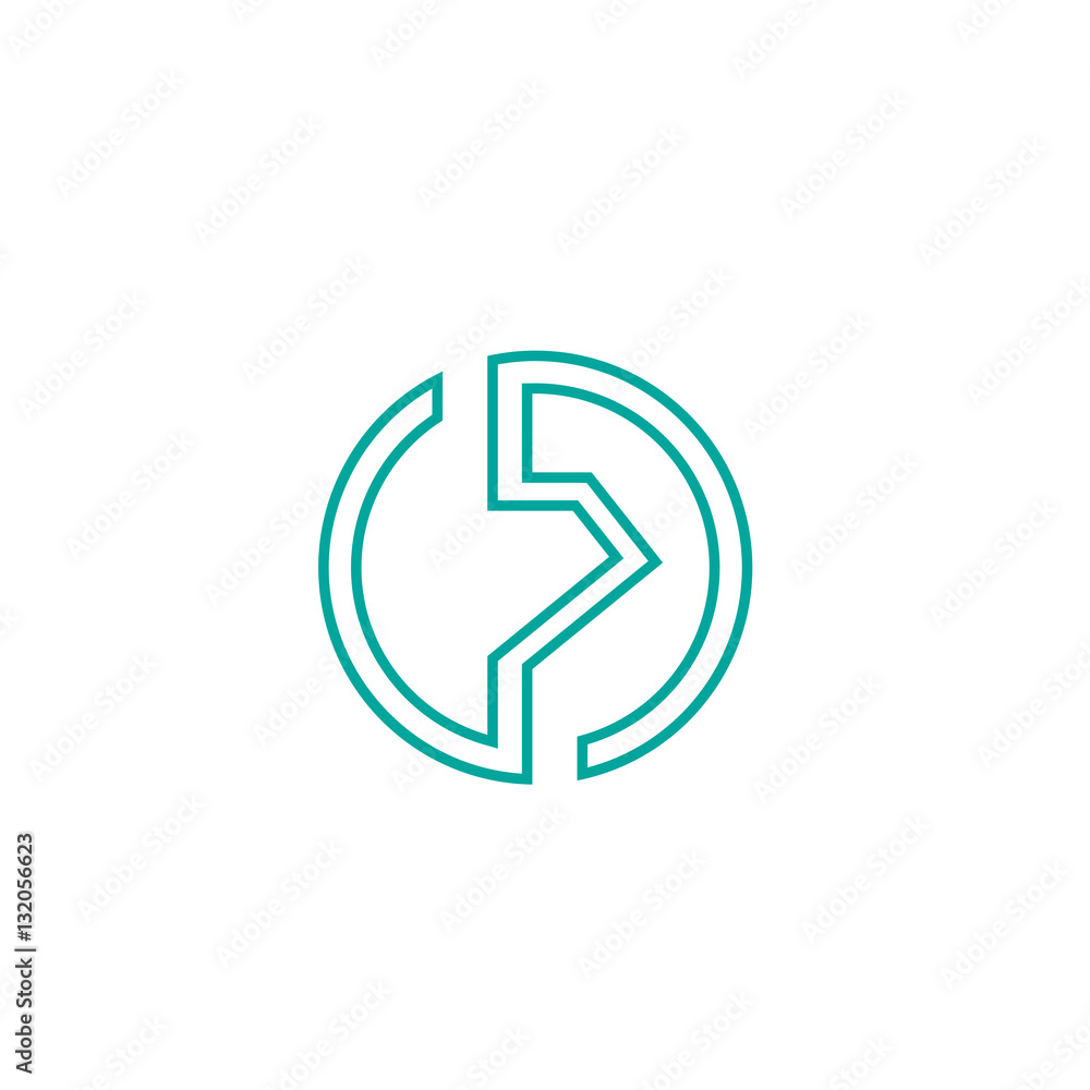 abstract circle diamond logo abstract circle diamond logo