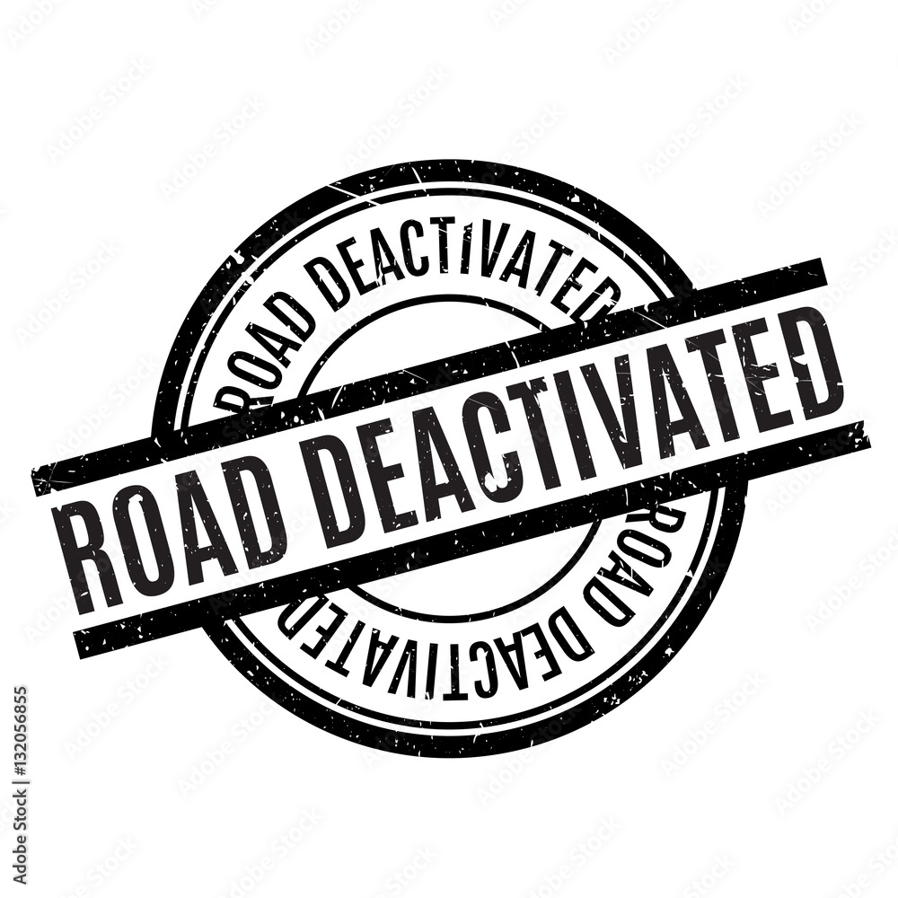 Road Deactivated rubber stamp Road Deactivated rubber stamp
