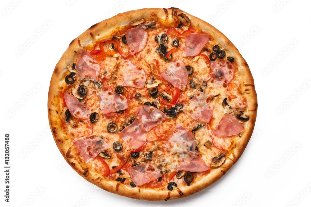 pizza isolated on white pizza isolated on white