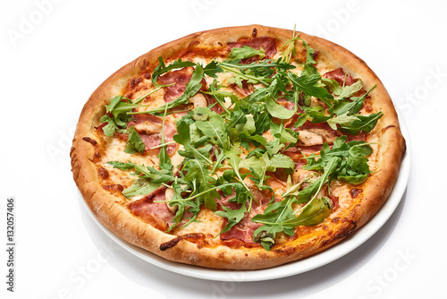 pizza isolated on white