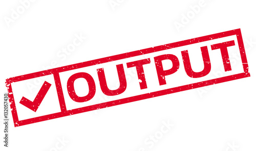 Output rubber stamp