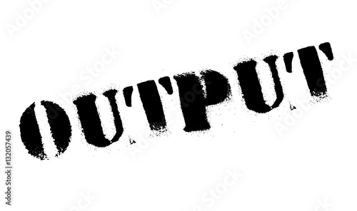 Output rubber stamp