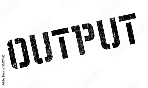 Output rubber stamp