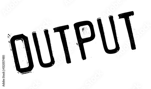Output rubber stamp