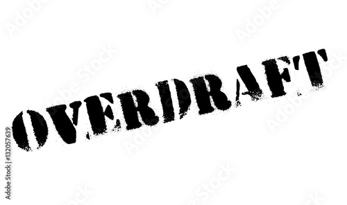 Overdraft rubber stamp