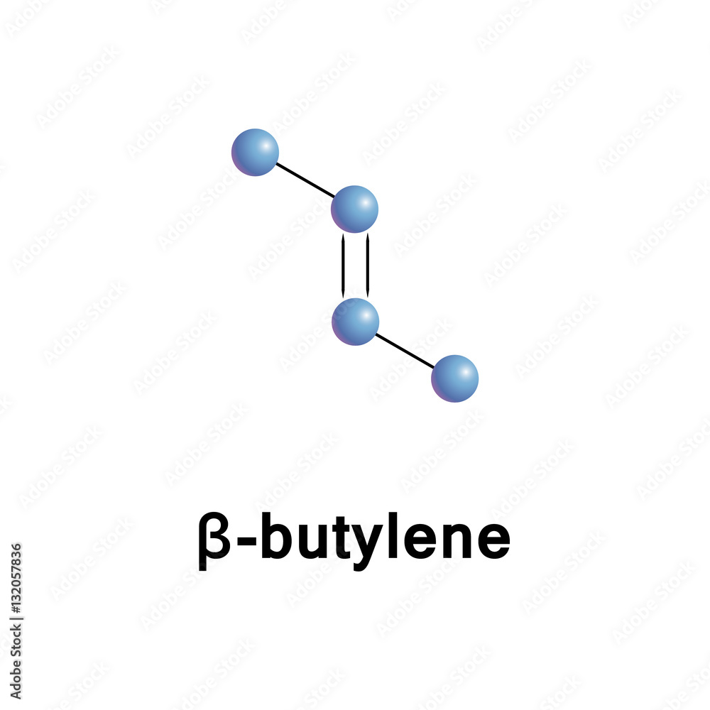 Vetor de 2-Butene, also known as 2-butylene, is an alkene with the ...