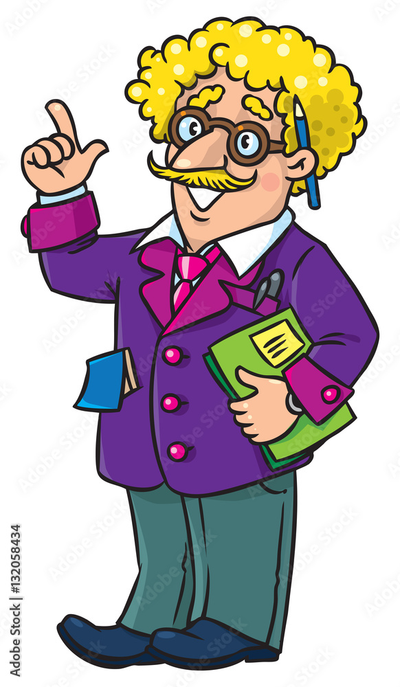 Funny scientist or inventor. Profesion ABC series Funny scientist or inventor. Profesion ABC series