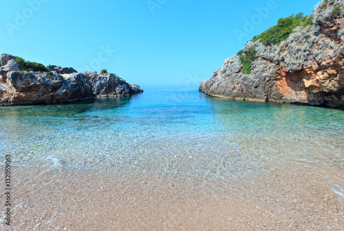 Summer Ionian sea coast, Albania.