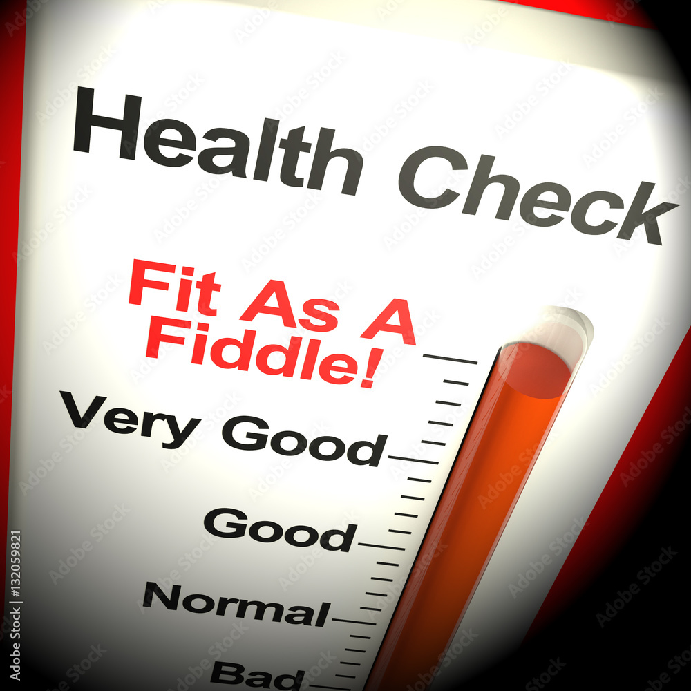 Obraz premium Health Check Very Fit On Monitor 3d Rendering