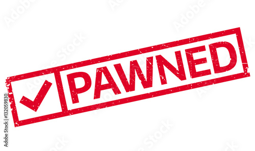 Pawned rubber stamp