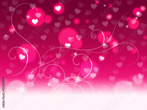 Pink Copyspace Background Represents Valentine Day And Affection