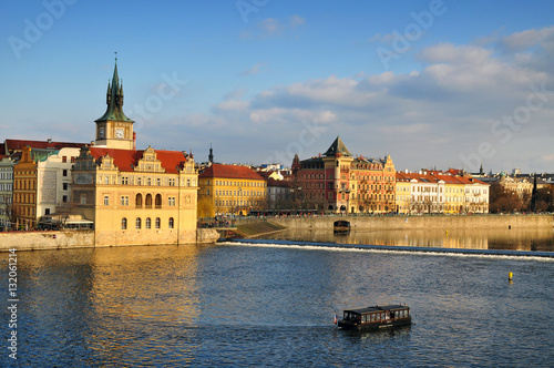 Wallpaper Mural Prague on Vltava river Torontodigital.ca