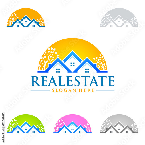 real estate vector logo design, realty logo