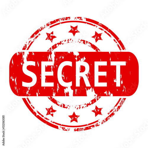 Secret rubber stamp.