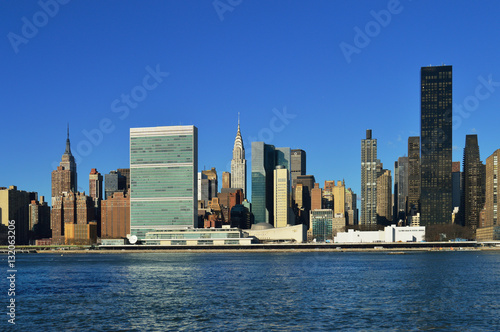 Midtown Manhattan at sunny day.
