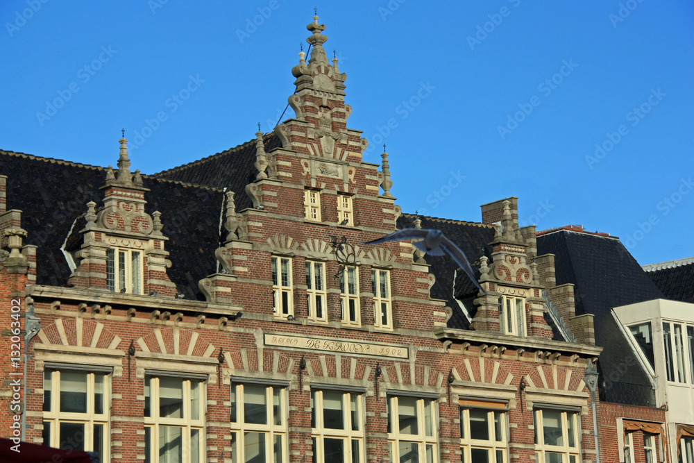 Maison à pignon à Haarlem, Pays-Bas