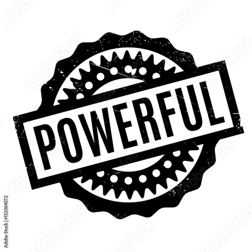 Powerful rubber stamp