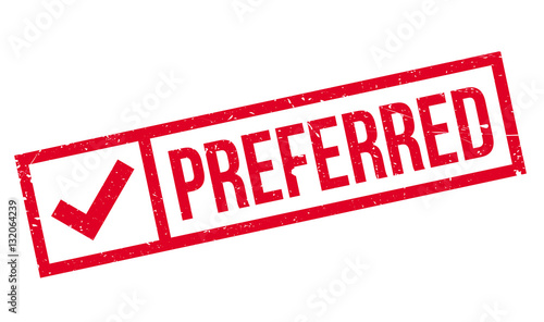 Preferred rubber stamp