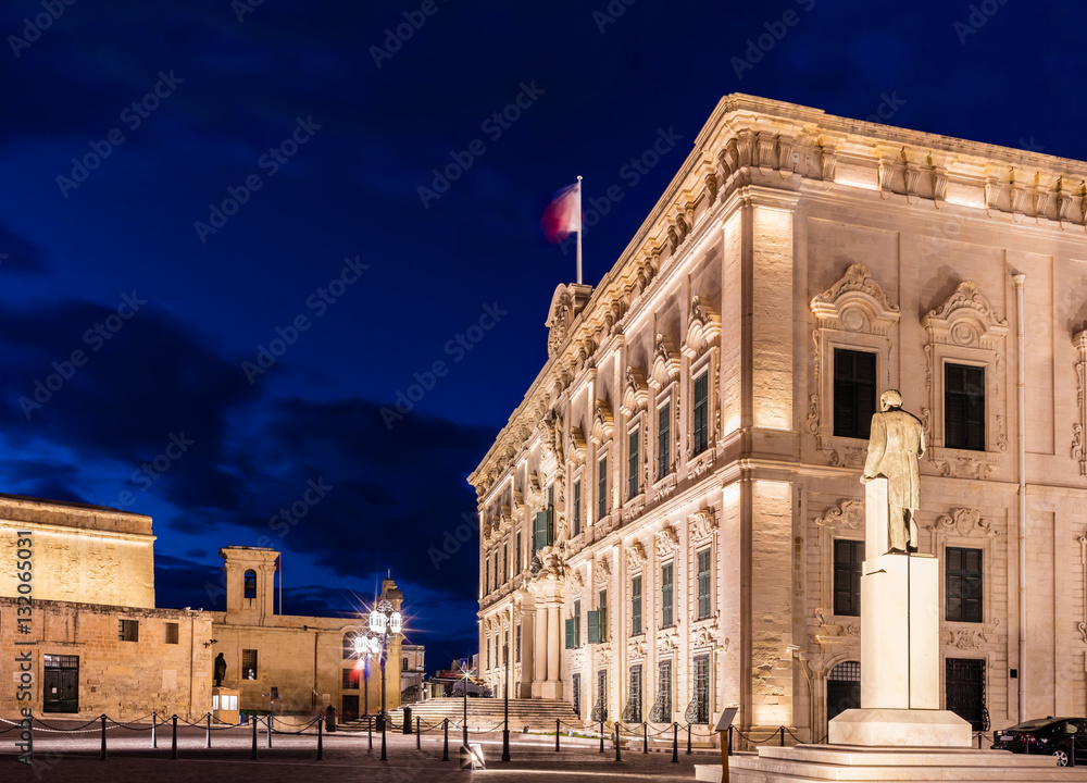 Malta Valletta Government Building / Auberge de Castille  - Haus des Premierministers, Poltics, Leadership, eu hauptstadt, verwaltung, regierung, government maltesische demokratie, architektur gebäude