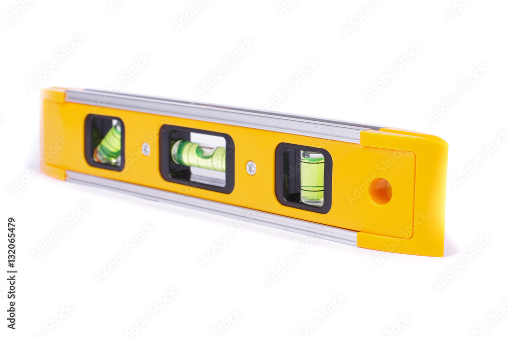 Spirit level tool isolated on white Spirit level tool isolated on white