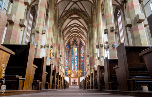 Inside of St Mary's chapel at Würzburg Market Square