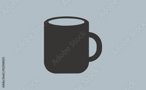 Vector flat cup icon