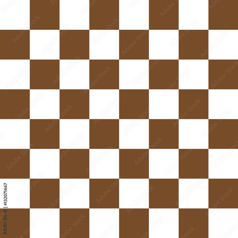 Brown And White Checkered Pattern Vector Stock Vector | Adobe Stock