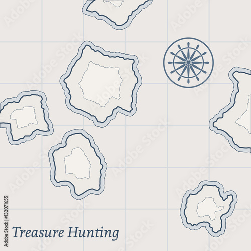 Vector Treasure Map Background