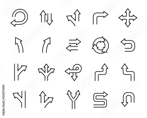 Set of direction icons