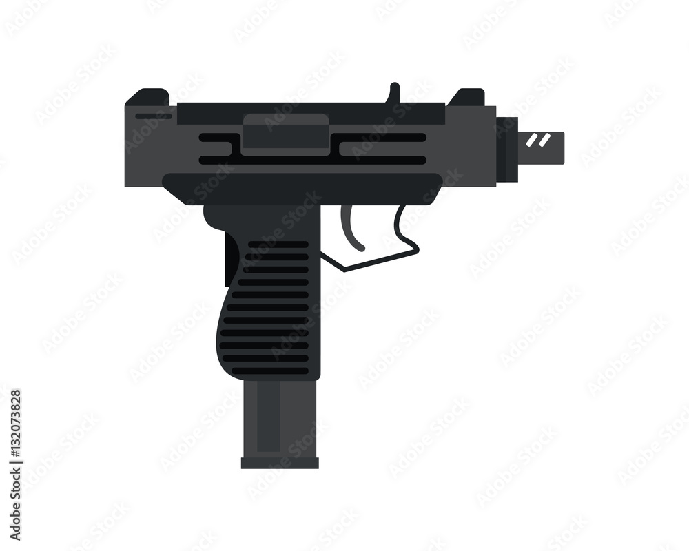 Vector handgun icon.
