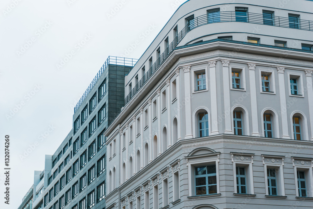 Fototapeta premium Street of modern office buildings