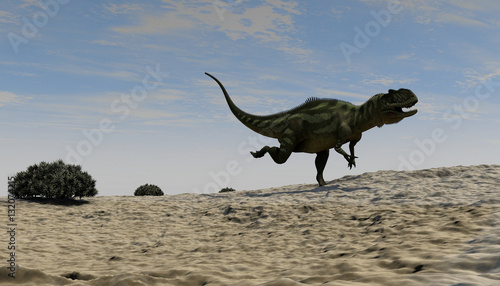 3d illustration of the running yangchuanosaurus © Kostyantyn Ivanyshen