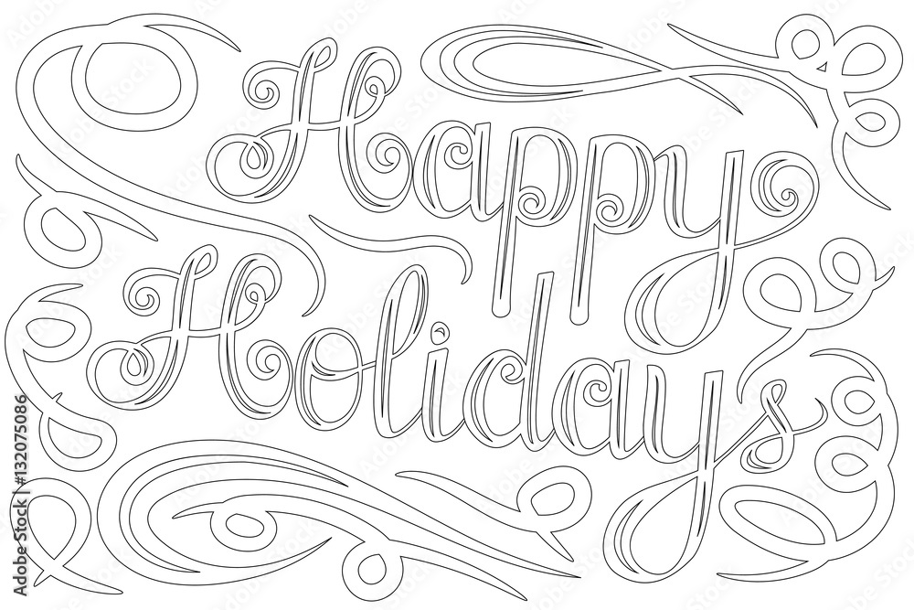 Obraz premium Happy valentines day Lettering, design elements for cards.