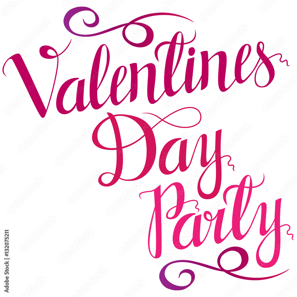 Happy valentines day Lettering, design elements for cards.