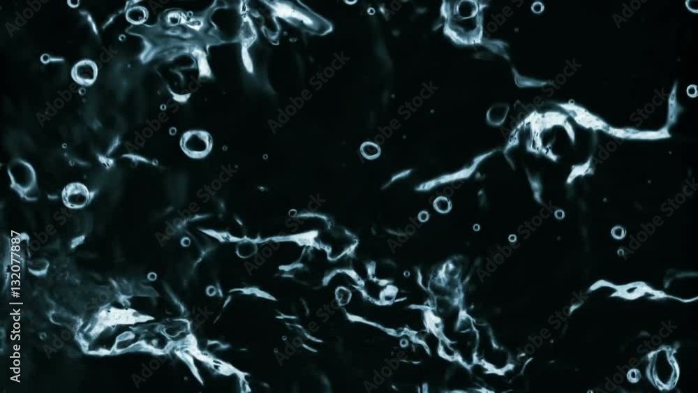 Dark Water Animated On A Black Background Dark Water Animated On A Black Background