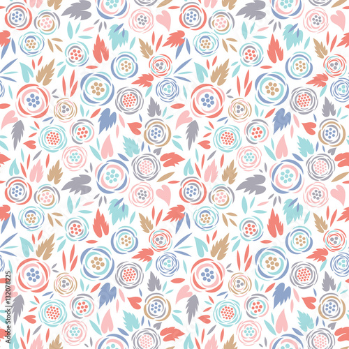 Vector seamless floral pattern