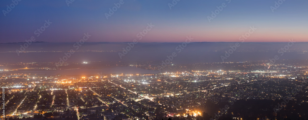 Fototapeta premium San Leandro / Oakland at night.