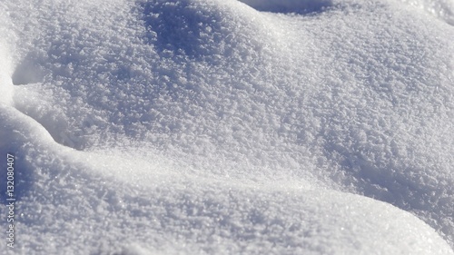 White glitter from fresh sn...