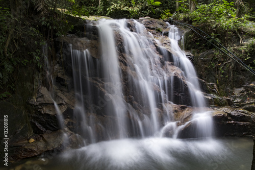 Fototapeta Naklejka Na Ścianę i Meble -  beautiful in nature Kanching Waterfall located in Malaysia,wet a