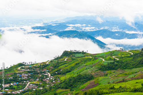 Mountain road at ( phu tubberk) in Phu Hin Rong Kla National Par