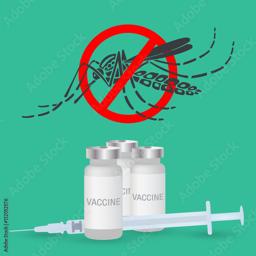 dengue vaccine vector logo icon design