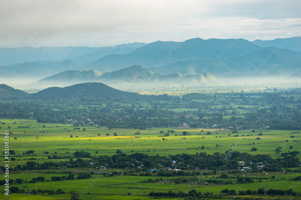Layer of mountain in Mandalay, Myanmar