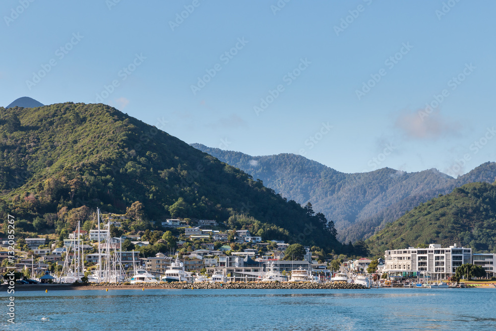 waterfront at Picton in Marlborough Sounds, New Zealand