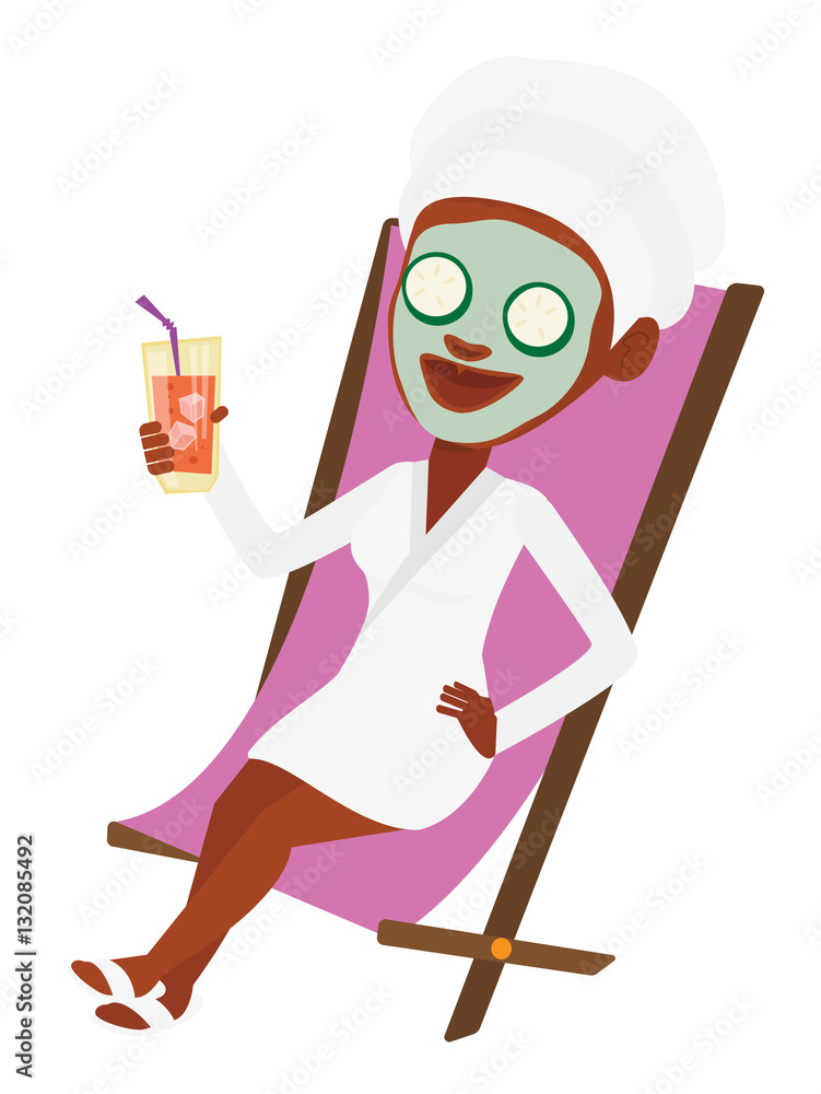 Fototapeta premium Woman getting beauty treatments in the salon.