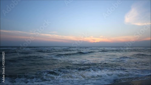Nature of sunrise in the morning