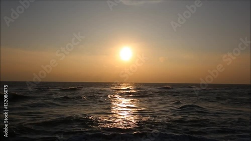 Sunrise at sea