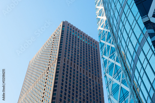 Skyscrapers in Tokyo.  