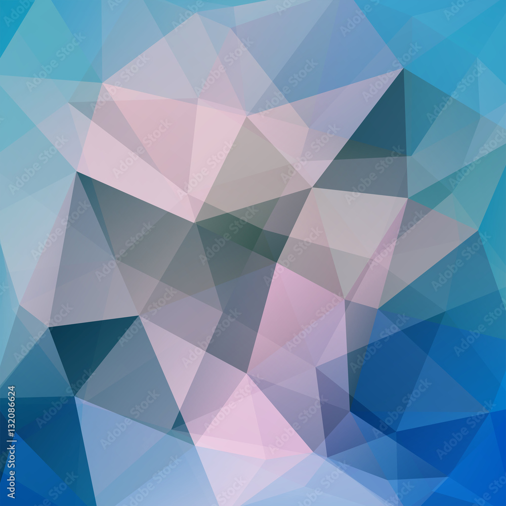 Abstract background consisting of blue, pink, gray triangles. Geometric design for business presentations or web template banner flyer. Vector illustration Abstract background consisting of blue, pink, gray triangles. Geometric design for business presentations or web template banner flyer. Vector illustration