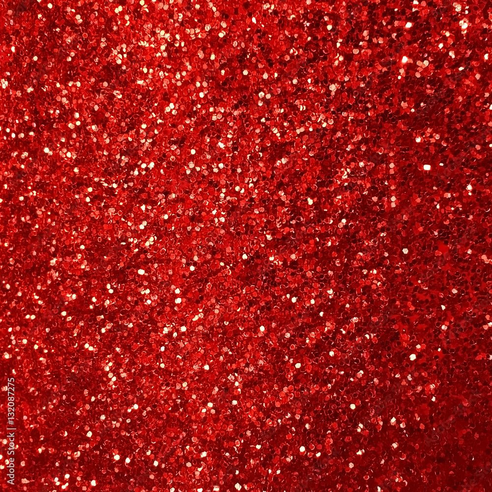 Shiny red glitter texture background Stock Photo