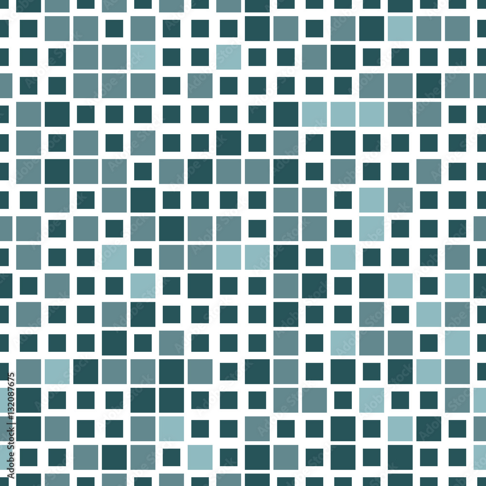 Geometric seamless pattern. The texture consists of square elements arranged on a white background. Geometric seamless pattern. The texture consists of square elements arranged on a white background.